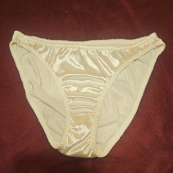 Silky Cream Bikini Panties - Picture 1 of 6